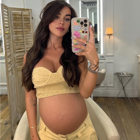 NWT Zara Linen Blend Crop Top - Picture 8 of 13